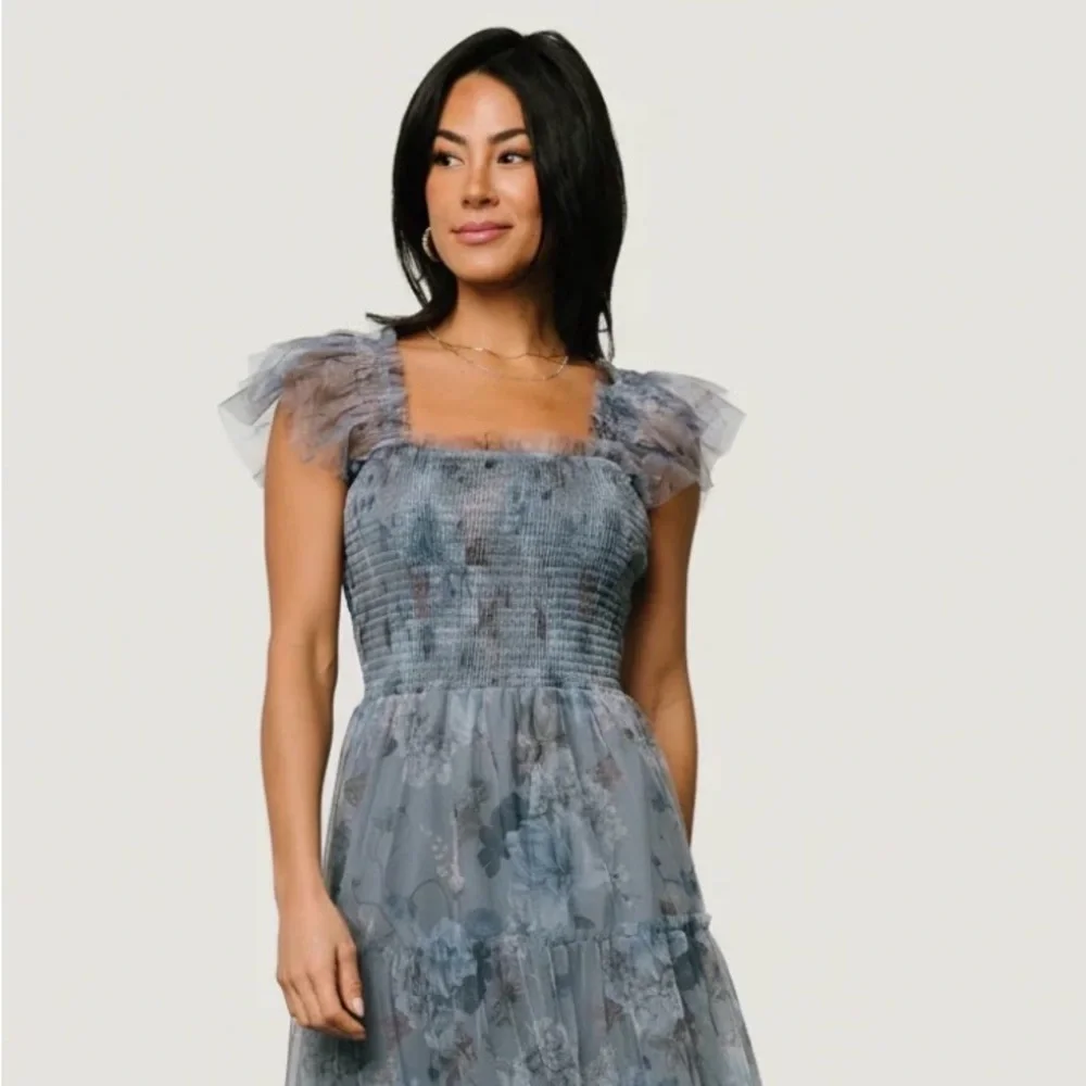 Baltic Born Clementine Tulle Dress Dusty Blue XL - Picture 1 of 7